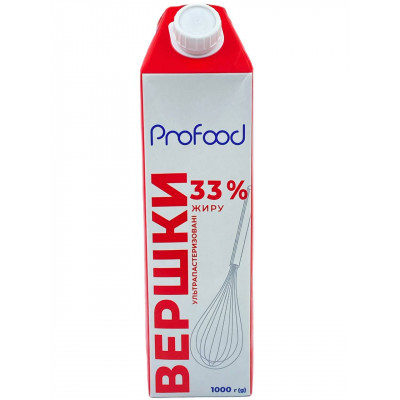 Вершки кондитерські 33% ProFood, 1л