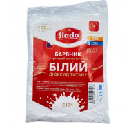 Краситель пищевой белый Диоксид Титана Е171 Slado 100гр