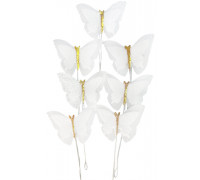 Вафельний декор “Метелики білі”