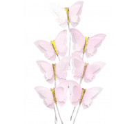 Вафельний декор “Метелики рожеві”