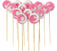 Безе на палочці преміум біло-рожеве