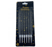 НАБІР СВІЧОК (ЧОРНІ)  6ШТ