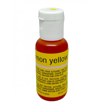 Гелевий барвник Chefmaster Liqua-Gel Lemon Yellow