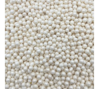 Посипка рисові кульки глазуровані білі перламутрові D=7 (50гр)