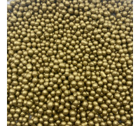 ПОСИПКА РИСОВІ КУЛЬКИ ГЛАЗУРОВАНІ ЗОЛОТІ D=3-4 ММ