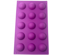 Силіконова форма Півсфери 15 комірок
