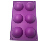 Силіконова форма Півсфери 6 комірок