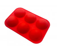 Силіконова форма Півсфери 6 комірок 5 см