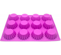 Силіконова форма на 12 кексів