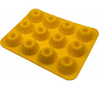 Силіконова форма на 12 кексів з отвором