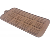 Силіконова форма на 12 плиток шоколаду міні