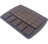 Силіконова форма на 6 плиток шоколаду