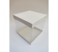 Коробка для торта з прозорими стінками, 196*196*200мм