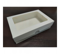 Коробка для еклерів із вікном, 225*150*60