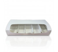 Коробка для эклеров и пирожных Эскимо с окном, 310*144*50