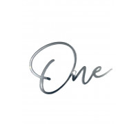 Бічний топер 10*6,5 "One" (срібло)