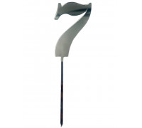 Дзеркальний топер цифра 7 (срібло)